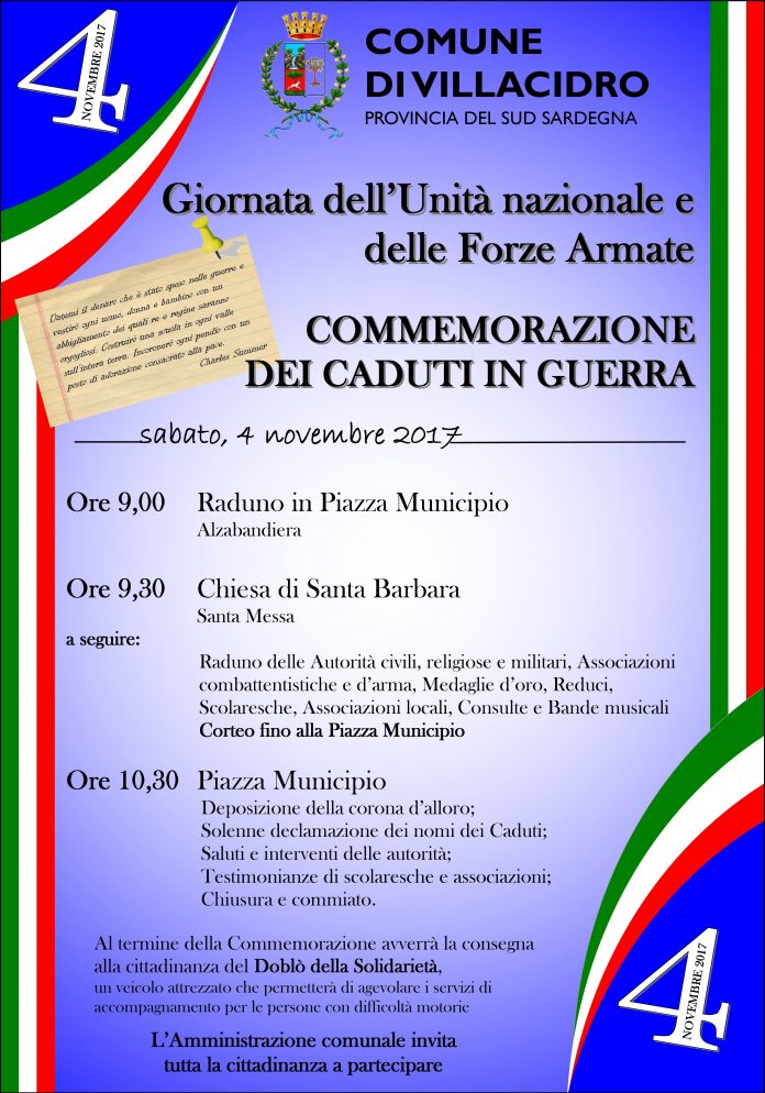 Locandina 4 novembre 2017